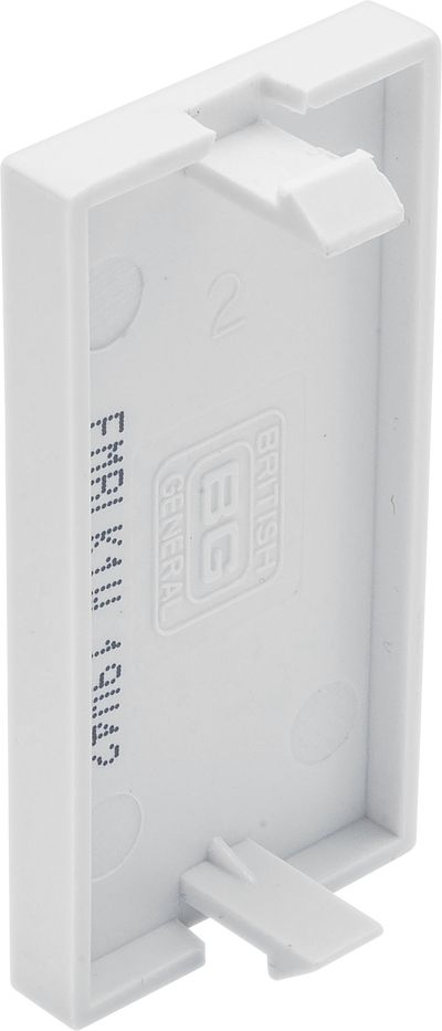 BG EMBLK1W Euro Module Blank Plate (1pcs) - White by British General (BG-EMBLK1W)