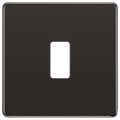 BG Electrical RFBN1 Nexus Grid Black Nickel Screwless Front Plate 1 Module