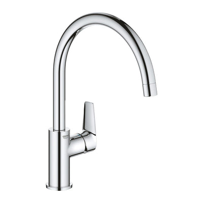 Grohe BauEdge Single Lever Swivel Spout Sink Mixer - Chrome - 31233001
