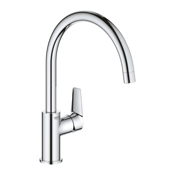 Grohe BauEdge Single Lever Swivel Spout Sink Mixer - Chrome - 31233001