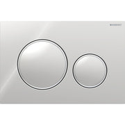 Geberit Sigma20 Round WC Dual Flush Plate - Gloss Chrome - 115.882.KH.1 by Geberit (Geberit-115.882.KH.1)
