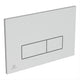 Ideal Standard Oleas M2 Mechanical Dual Flushplate - Brushed Chrome - R0121JG