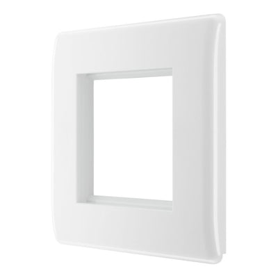 BG Nexus White 45W USB Wall Socket Euro Module USB-A & C - Grey Insert
