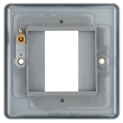 BG MC5EMS1 Metal Clad | 1 Module Square Euro Module Front Plate by British General (BG-MC5EMS1)