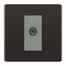 BG Screwless Black Nickel Co-axial Socket FBN60G by BG Nexus (BG-FBN60G)