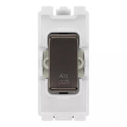 BG RRACBN Black Nickel 20 Amp Double Pole Appliance Grid Switch Labelled Air Conditioning by British General (BG-RRACBN+RBN30-2)