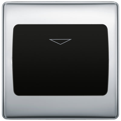 BG Nexus Metal Polished Chrome Key Card Switch NPCKYCSB