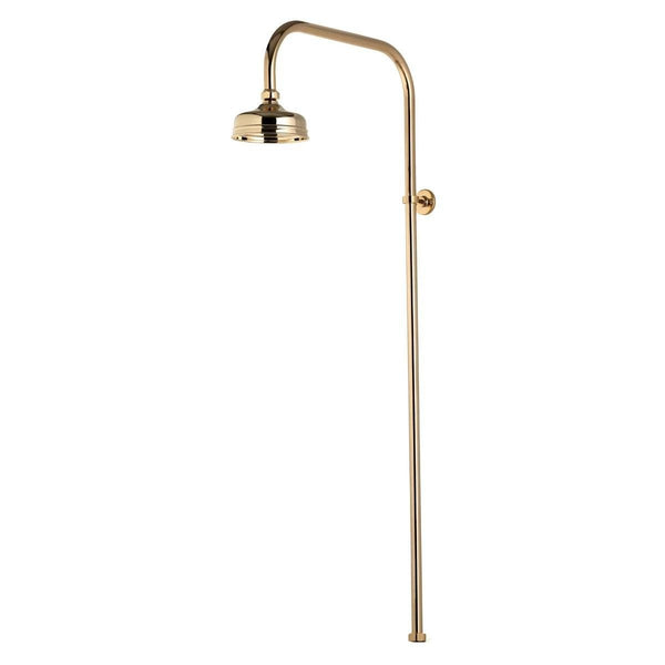 Aqualisa AQUATIQUE 5 Inch Fixed Shower Head; for Exposed Valve; Gold - 551.04