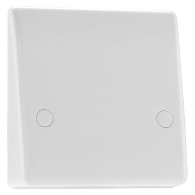 BG 879 Moulded Round Edge | White | 1 Gang 45A Bottom Entry Flex Outlet Plate