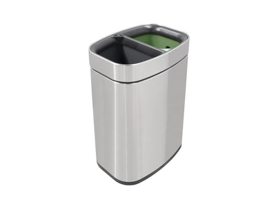 Corby Newport Dual Recycling Bin in Brushed Stainless Steel by Corby of Windsor (Corby-26386)