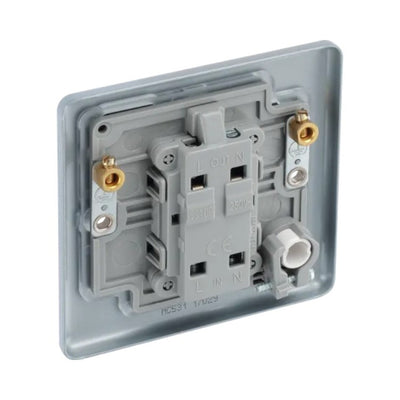BG MC531 Metal Clad | 1 Gang 20A Flex Outlet Neon Switch by British General (BG-MC531)