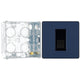 BG Evolve Matt Blue 1 Gang Secondary Telephone Outlet PCDDBBTS1B with 35mm Steel Back Box