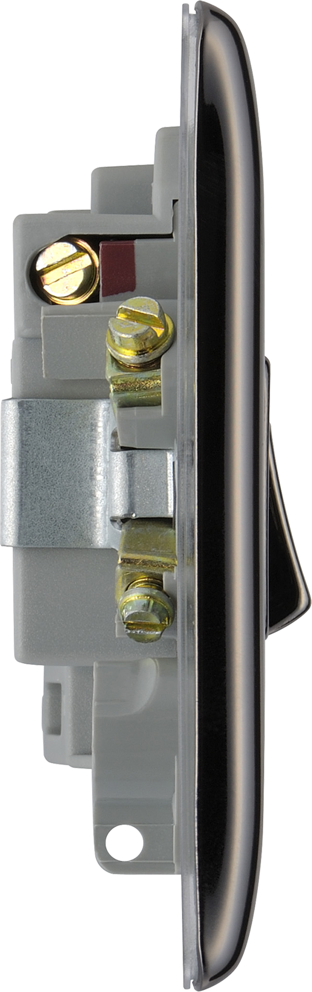 NBN50 Side - This switched and fused 13A connection unit from British General provides an outlet from the mains containing the fuse and is ideal for spur circuits and hardwired appliances.