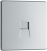 BG Electrical FPCBTM1 Nexus Screwless Flat-Plate Single Master Telephone Socket Polished Chrome by British General (BG-FPCBTM1-Shopify-SA_1)