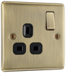 BG NAB21B Nexus Metal Antique Brass 1 Gang 13A Switched Socket by British General (BG-NAB21B-Shopify-SA_1)