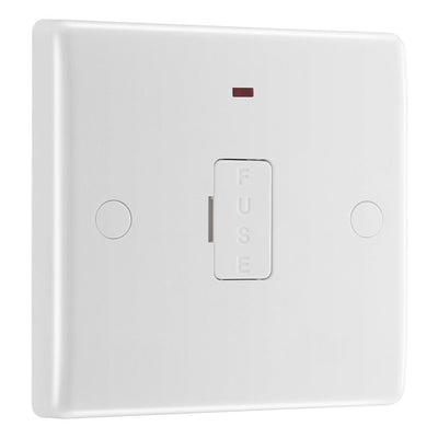 BG Nexus 13A Flex Unswitched Spur + Neon + Cable Outlet & 32mm Pattress Back Box