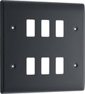 BG RPM6 Nexus Grid Part M | 6 Module Front Plate
