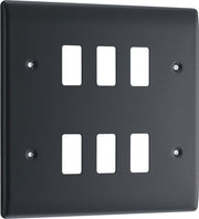 BG RPM6 Nexus Grid Part M | 6 Module Front Plate