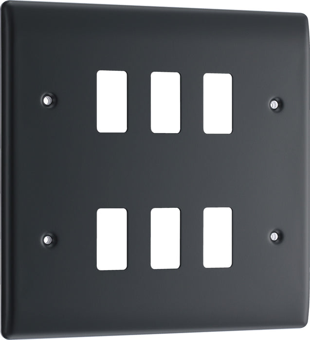 BG RPM6 Nexus Grid Part M | 6 Module Front Plate