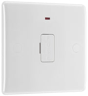 BG 856 Moulded Round Edge | White | 13A Neon Unswitched Fused Connection Unit by British General (BG-856)