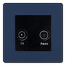 BG Evolve Matt Blue TV & FM Socket PCDDBTVFMB by BG Evolve (BG-PCDDBTVFMB)