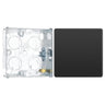 BG Evolve Black Chrome Single Blank Plate PCDBC94B with 25mm Steel Back Box by British General