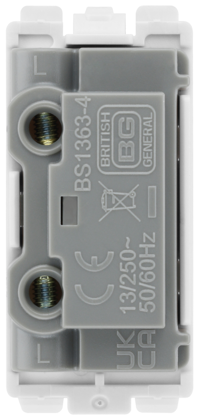 BG RFUSE Nexus Grid White 13A Fuse Holder Module