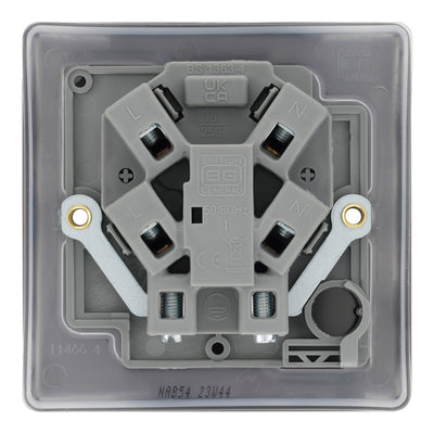 BG NAB54 Nexus Metal | Antique Brass | 13A | Unswitched Fused Spur Unit by British General (BG-NAB54)