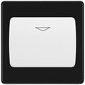 BG Screwless Matt Black Key Card Switch FFBKYCSW