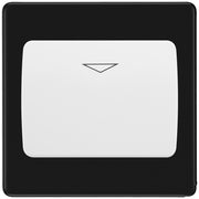 BG Screwless Matt Black Key Card Switch FFBKYCSW by British General (BG-FFBKYCSW)
