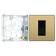 BG Evolve Satin Brass 1 Gang Master Telephone Outlet PCDSBBTM1B with 25mm Steel Back Box