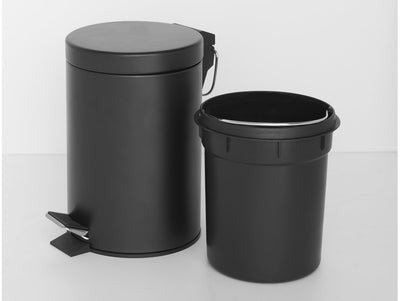 Corby Croft Pedal Bin in Black, 3L by Corby of Windsor (Corby-16152)