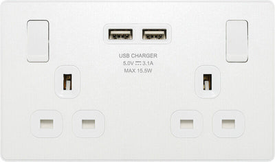 Switches: BG Evolve Pearlescent White Screwless Switches & Sockets White Insert Full Range PCDCL12W - Single Light Switch 20A by British General (BG-EVOLVE-PEARLESCENT-WHITE-PCDCL12W)