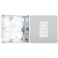 BG Evolve Brushed Steel RJ45 Cat6 Single Data Outlet PCDBSRJ451W with 25mm Steel Back Box