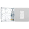 BG Evolve Brushed Steel RJ45 Cat6 Data Outlet PCDBSRJ451W with 25mm Steel Back Box