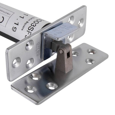 Extinguishers & Equipment: Astra 3003 Series Concealed Fire Door Closers Brass / Rectangular Plate by Astra (Safelincs-FCAST3BS)