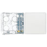 BG Evolve Pearlescent White 1 Gang 2-Way Edge to Edge Rocker Switch PCDCL12EW with 35mm Steel Back Box