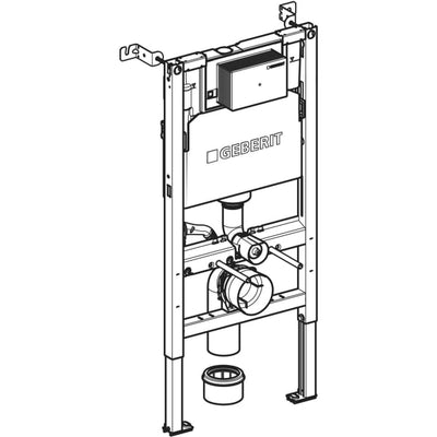 Geberit Alpha 98cm Frame & Cistern for Wall Hung WC - 458.036.00.2