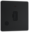 BG Evolve PCDMB54B Matt Black 13A Flex Neon Spur Unit-Black Insert by British General (BG-PCDMB54B-Shopify-SA_1)
