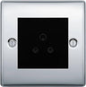BG Nexus Metal Polished Chrome 2A Unswitched Socket NPC28B by British General (BG-NPC28B)