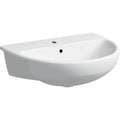 Geberit Selnova Semi-Recessed Basin 550mm - 1 Tap Hole - 501.404.00.6