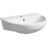 Geberit Selnova Semi-Recessed Basin 550mm - 1 Tap Hole - 501.404.00.6 by Geberit (Geberit-501.404.00.6)