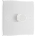 BG 881 Moulded Round Edge | White | 1 Gang 200W 2 Way Trailing Edge Dimmer Switch