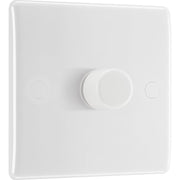 BG 881 Moulded Round Edge | White | 1 Gang 200W 2 Way Trailing Edge Dimmer Switch by British General (BG-881)