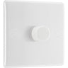 BG 881 Moulded Round Edge | White | 1 Gang 200W 2 Way Trailing Edge Dimmer Switch by British General (BG-881)