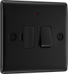 BG NFB52 Nexus Metal Matt Black 13A Neon Switched Fused Spur Unit by British General (BG-NFB52-Shopify-SA_1)