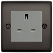 BG Nexus Black Nickel 13A Unswitched Socket NBNUSSG by British General (BG-NBNUSSG)