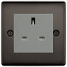 BG Nexus Black Nickel 13A Unswitched Socket NBNUSSG by British General (BG-NBNUSSG)