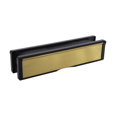 Extinguishers & Equipment: Intumescent Letter Plates - 30 Minutes Fire Rated Polished Brass / 272x70mm (10") by Doorset Global (SAFELINCS-DOLP10PB)