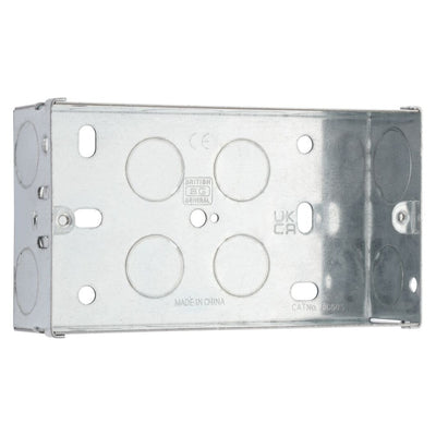 BG Evolve Satin Brass 45A Switch 13A Switched Socket Cooker Control Unit PCDSB70B with 35mm Steel Back Box